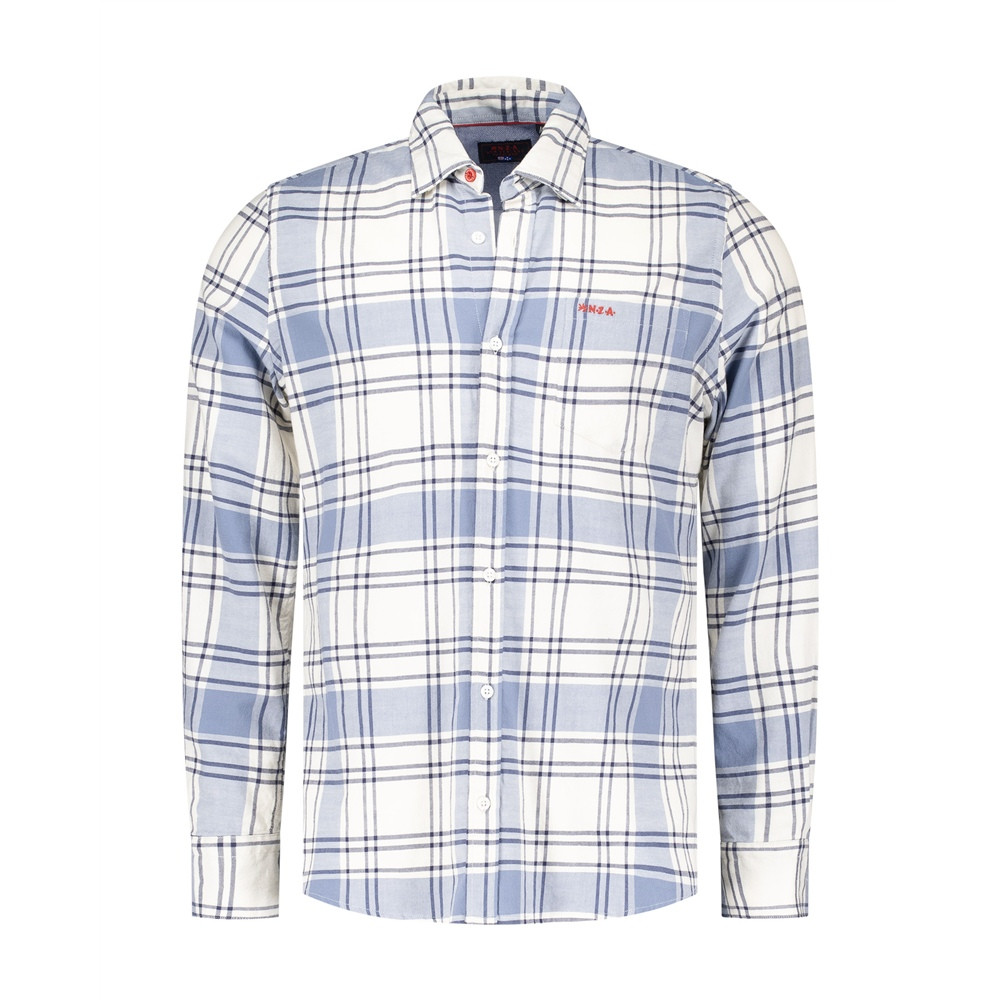 Chemise L.L. Bean Beanflex Enfant Marine à Carreaux Flanelle - NEUF Avec étiquettes