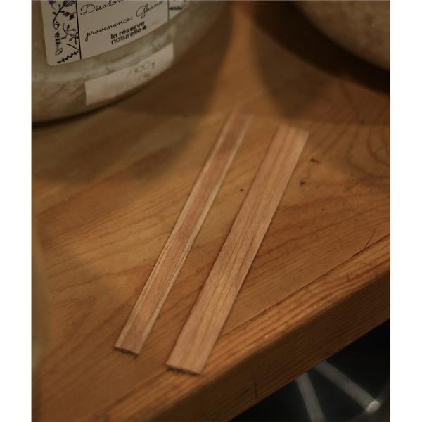 Mèche à bougie en bois brevetée avec socle 5 pouces