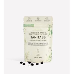 Pastille Dentifrice Tanitabs menthe fraiche avec charbon actif