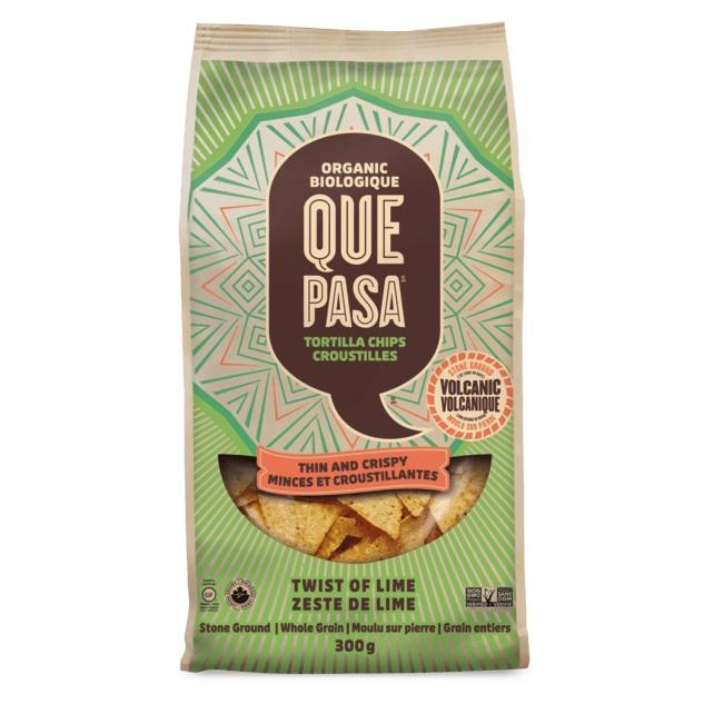 Que Pasa - Croustilles De Maïs Minces Bio Au Zeste De Lime 300g /u.