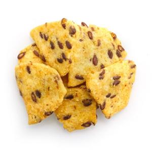 Croustilles de maïs avec graine de lin