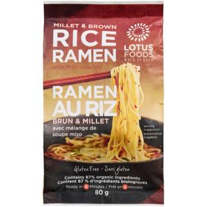 Soupe Ramen Riz Brun Millet Miso Rouge Bio