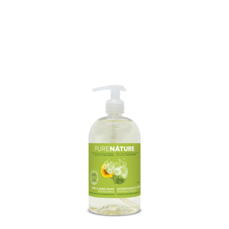 Pure Nature - Savon Mains et Corps Lavande Eucalyptus 500ml