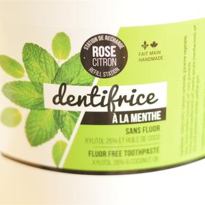 Dentifrice Menthe