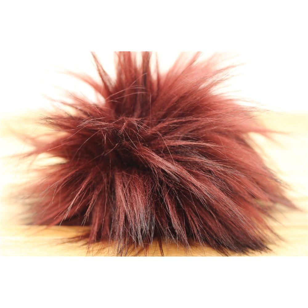 Josée Carrier - Pompons Synthétiques Merlot Rose