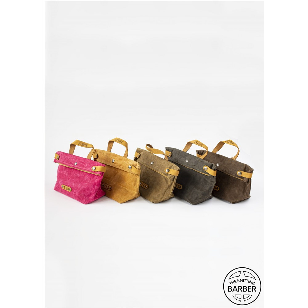 Grand Sac Fourre-tout Vintage En Toile De Jute Rouge – Fait Main, Idéal Pour Ranger Fils Et Accessoires De Tricot