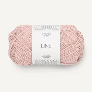 Sadnes Garn - Line 53% Cotton, 33% Viscose, 14% Lin Rose