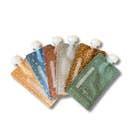 Rimiko 50 Pcs Sachets Alimentaires Zip Holographique, Sachet Aluminium Zip Refermable Debout, Sac Pochette Mylar Pour Conservation Alimentaire (12x20cm