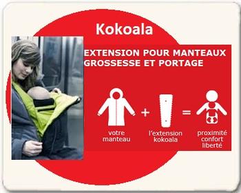 Pour la grossesse et le portage: les extensions de manteau Kokoala