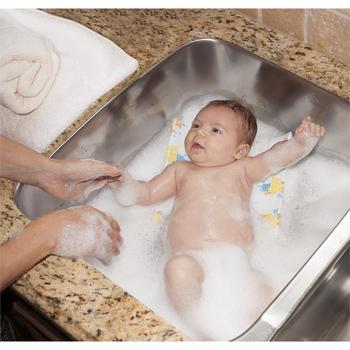 Baignoire pour bébé – Tapis de bain pour bébé à fleurs pour baignoire,  chaise longue de support de bain pour bébé, coussin de bain pour bébé pour