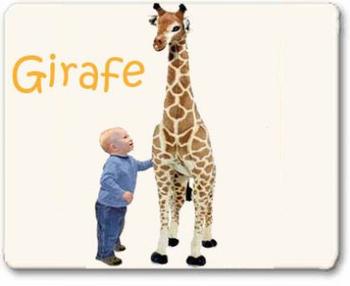 Peluche Girafe géante - Marque française haut de gamme - La Pelucherie