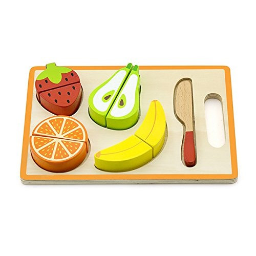 Jeu Légumes à Découper Mamabrum - 6 Légumes En Bois + Planche Et Couteau - Jouet éducatif Dès 3 Ans