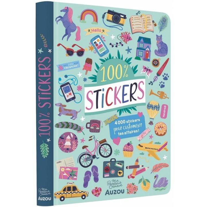 Ma papeterie créative - Cahier 100% stickers 4000 stickers pour customiser  tes affaires