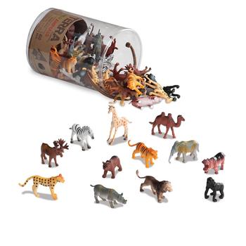 SAVANE 8 mini animaux Sauvages jouets plastique figurines safari