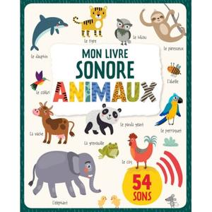 Mon premier livre sonore à toucher - Bébés animaux - Éditions 123