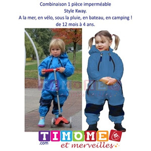 Hovkib Combinaison de pluie pour enfant fille garçon - Manteau de pluie une pièce - Vêtement de pluie pour tout-petit - Imperméable - Combinaison de pluie mignon - Dessin animé - Poncho