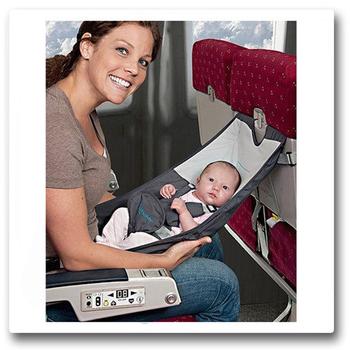 Lit hamac et chaise pour bébé voyageant en avion