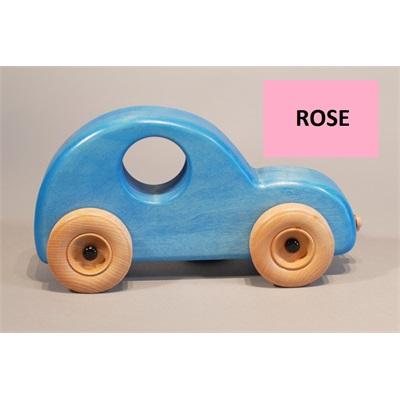 Voiture en Bois style Coccinelle tirer Rose Qc Boutique