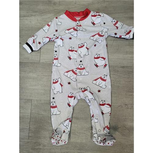 Northcoast - Pyjama bébé une pièce gris ours 3 mois