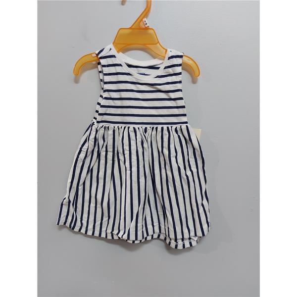 Robe Fille 6 Mois BlancBleu Printemps Ete22