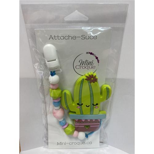 Mini-Croque - Attache-suce & jouet de dentition Cactus