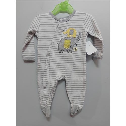 Minimi Pyjama 1 Pi ce Fille 9 Mois BlancGris Printemps t 22