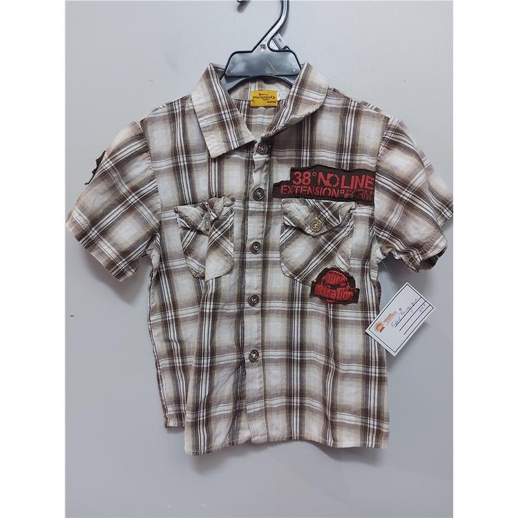 Chemise T Shirt Gar on 5 ans Beige Automne Hiver22