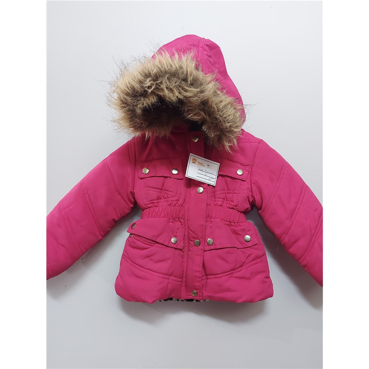 Doudoune Hiver Fille - Veste Parka Matelassée Épaisse - Capuche Amovible - Taille 3-4 à 10-11 Ans - 2