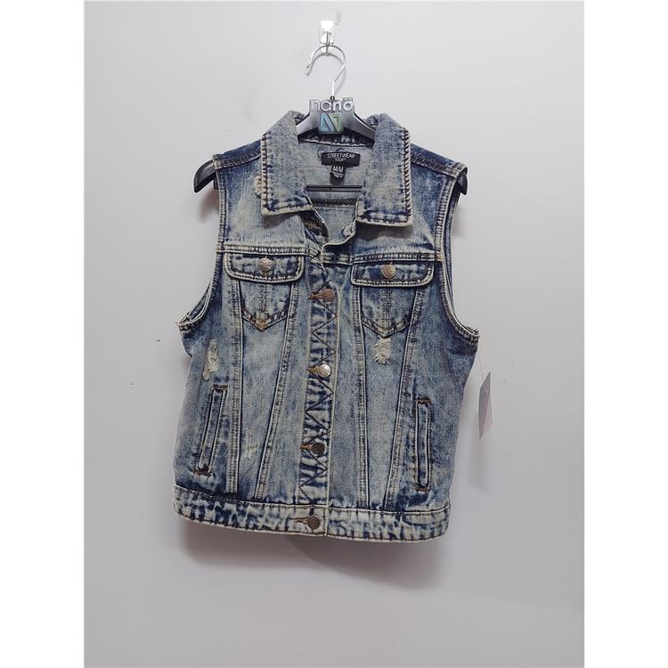 StreetWear Veste Jeans sans manches Fille 14 ans Jeans