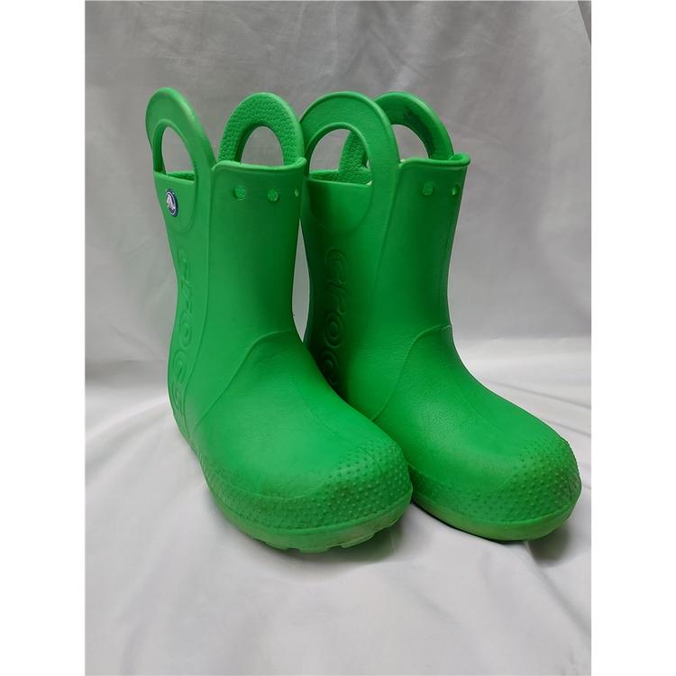 Crocs Bottes de Pluie Garcon Vert Automne Hiver23 29 11 Tresors D enfants