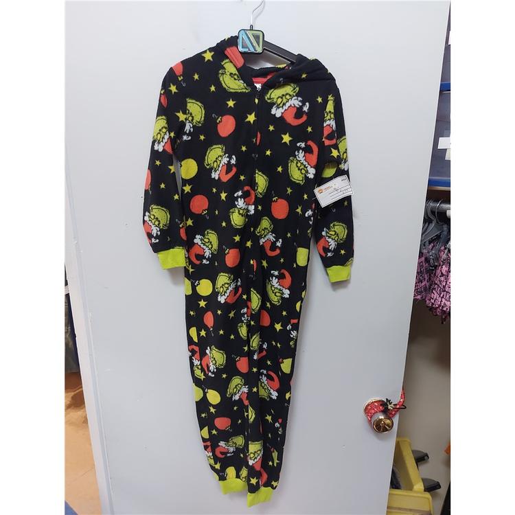 Grinch - Pyjama en polar de Noël Unisexe 6 ans Noir Automne/Hiver23