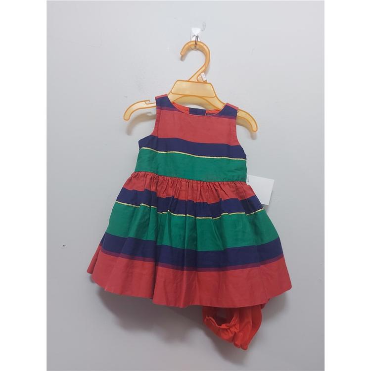 Robe fille 3 Mois marinevertrouge Printemps t 24