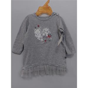 Chemise De Nuit Pour Fille En Coton - Manches Longues, Motif Petites Fleurs Colorées Et Lapins - Robe De Nuit Confortable Printemps/automne - Taille Bébé à Enfant