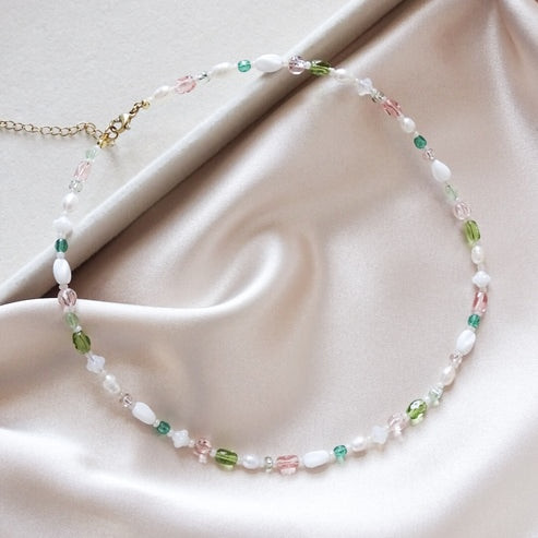 Georgian Coque de Perle Fringe Riviere Necklace