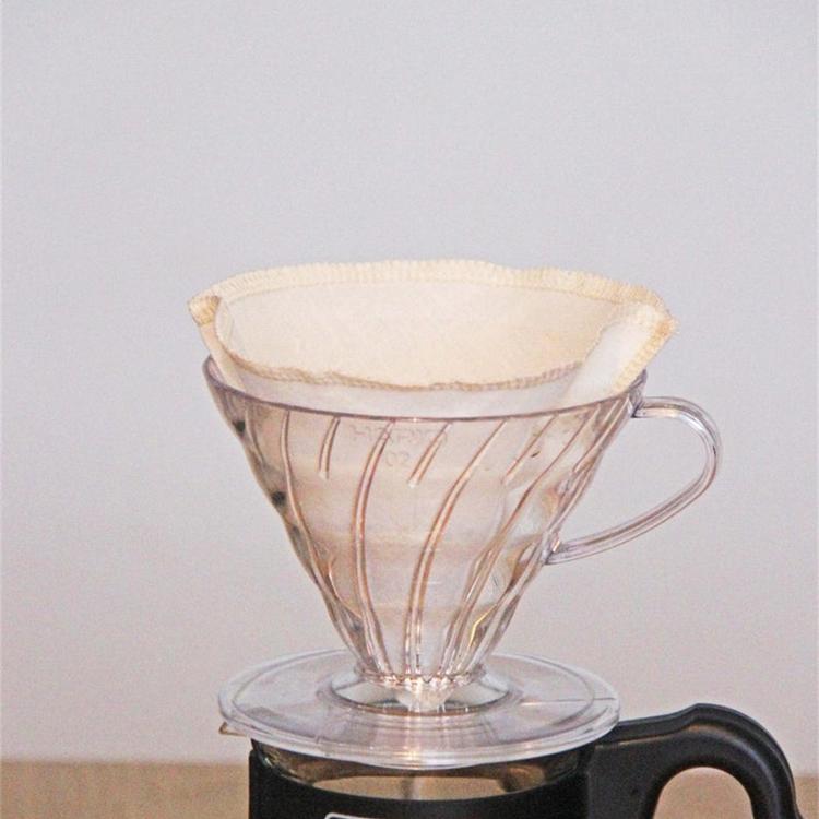 Filtre à café réutilisable en tissu bio