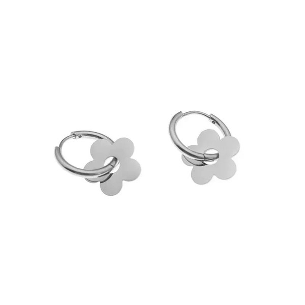 Boucles D’oreilles Fleur En Argent 925/1000ème – Réf. XSS2043 – Neuf Avec étiquettes