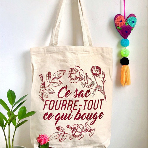 Sac Fourre-tout Toile Motif Chaudron Magique - Sac Réutilisable Léger Lavable, Pour Courses, Plage, Quotidien