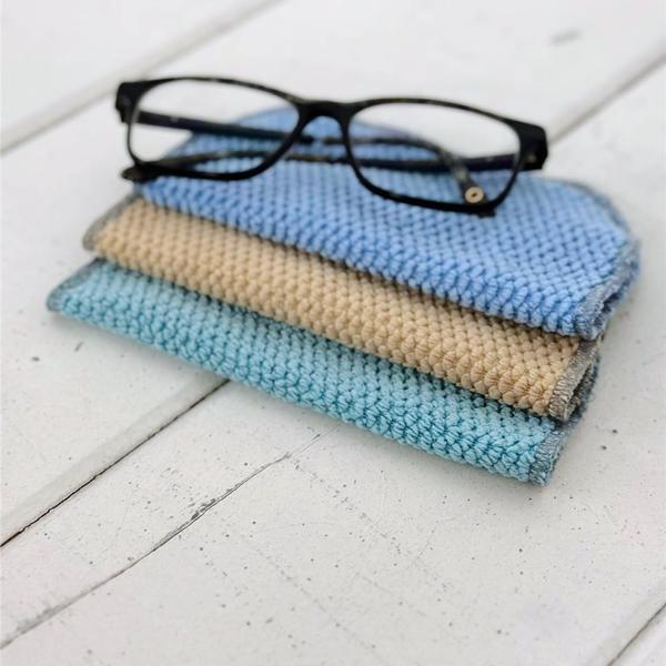 Kimo-0-déchet - Lingette nettoyante pour lunettes (paquet de 3) 6 x 6