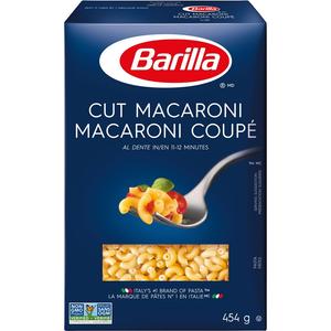 Macaroni coupé sans gluten