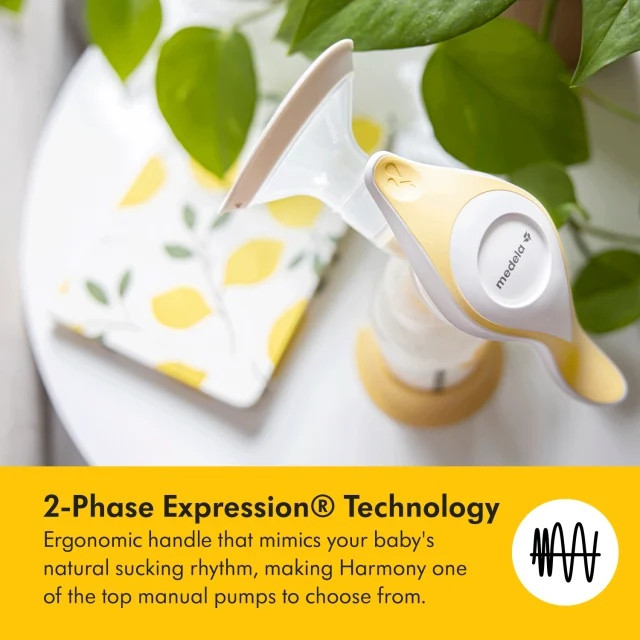 Tire-Lait Manuel Medela Harmony - Design Suisse Avec PersonaFit Flex Et 2-Phase Expression