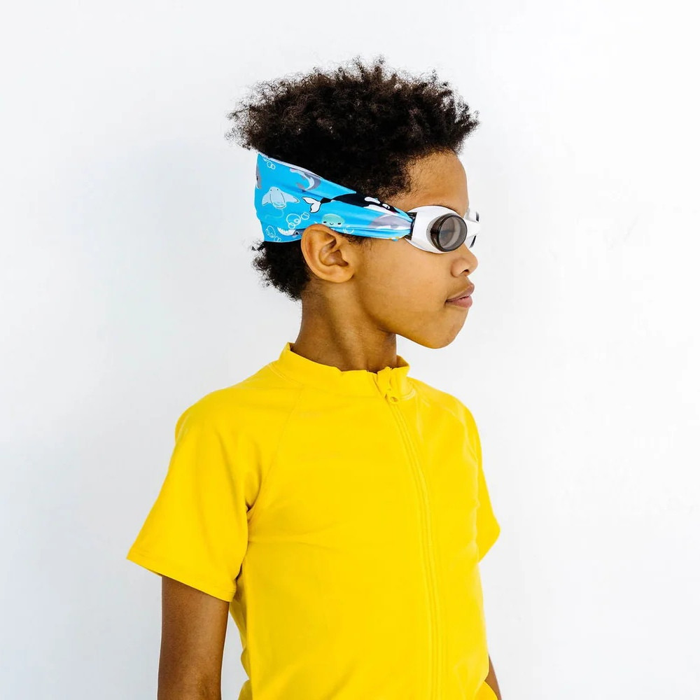 Ensemble bikini pour pré-adolescente imprimé à blocs de couleurs avec impression de flammes pour