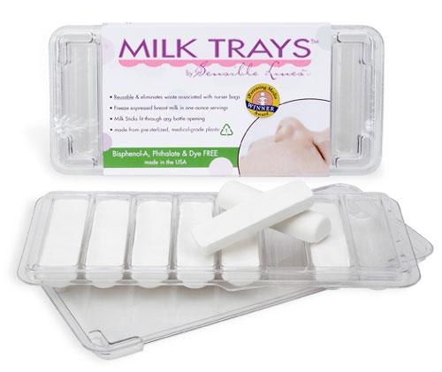 Ensemble de 2 plateaux de congélation pour lait maternel