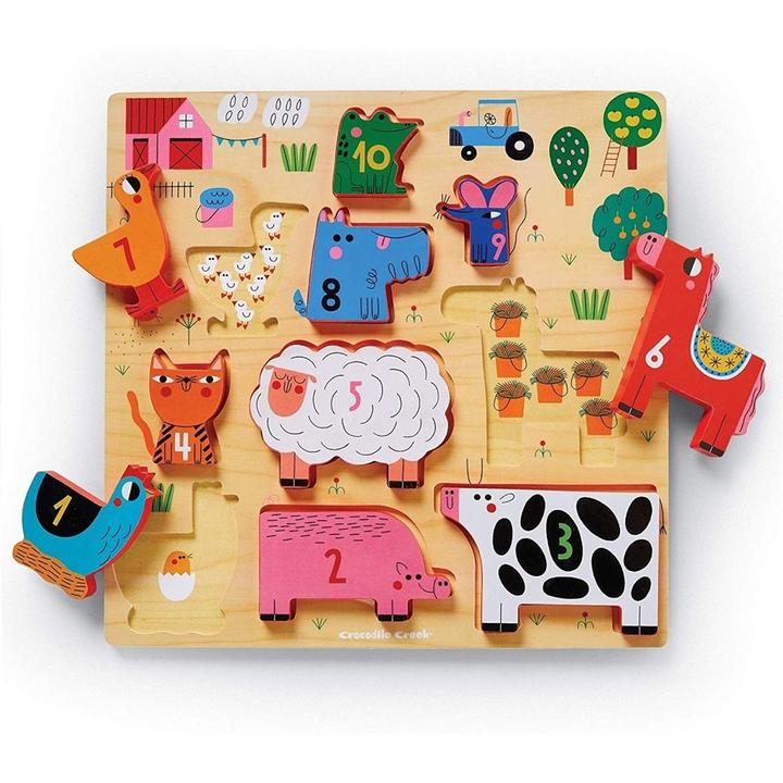 Jigsaw Puzzles en bois Jouets d'activité Jouet de voyage pour enfants de 3