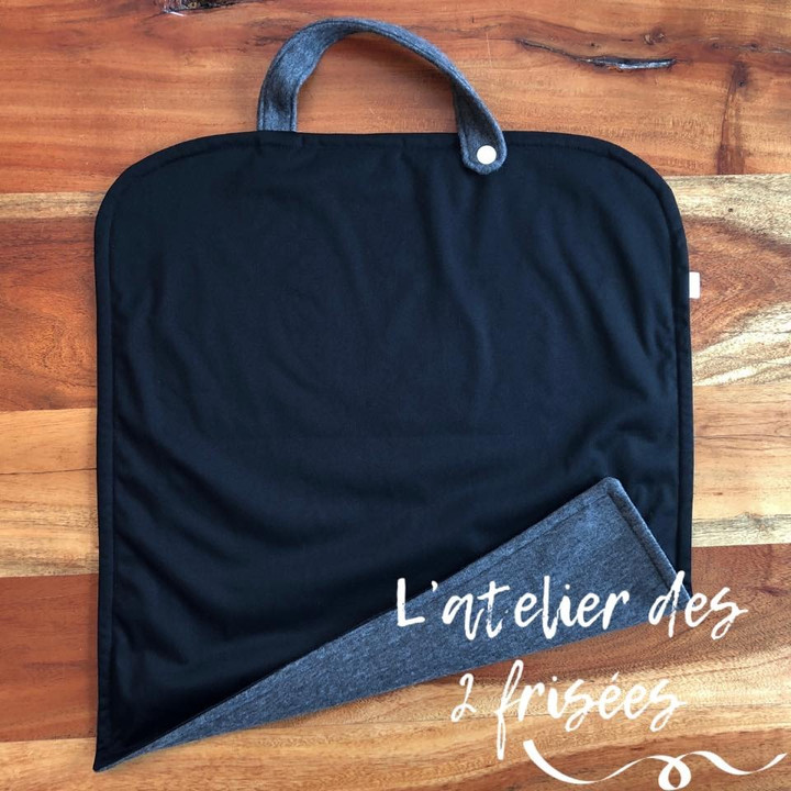 Dossier Pour Siège Enfant Hoodie – Bleu Foncé Denim, Fixation Cadre