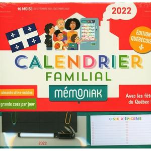 Mémoniak : calendrier familial spécial Québec : calendrier mensuel de  septembre à décembre (édition 2022/2023) - Nesk - Editions 365 - Papeterie  / Coloriage - Librairie Martelle AMIENS