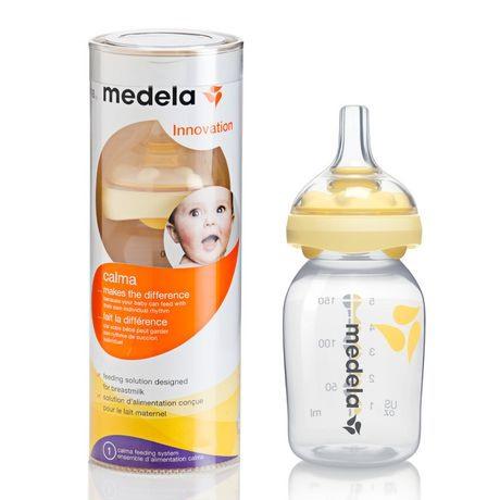 Médical Grand Ouest - Tétine Calma et biberon pour lait maternel MEDELA :  La Tétine Calma et biberon pour lait maternel MEDELA est une solution  d'alimentation pour le lait maternel, ce calma