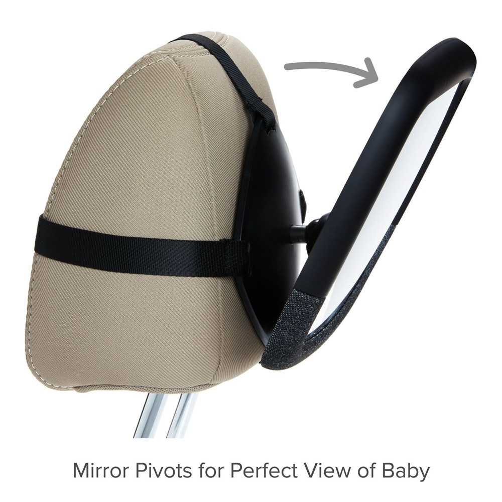 Miroir Bébé Voiture Réglable 360° - Vue Arrière Sécurisée, Clip Universel, Dimensions 9x5,7 Cm
