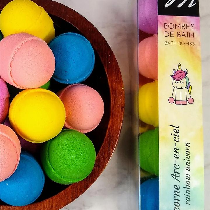 Bombe de bain Arc-en-ciel pour enfant 🌈