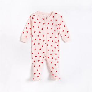 Pyjama bébé avec pieds en coton bio Cerf Marron Glacé Fresk - Dröm