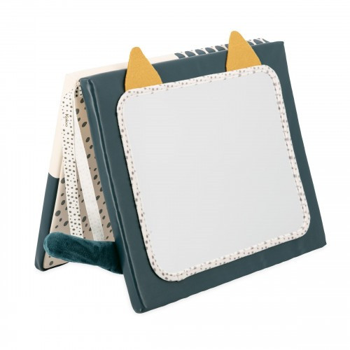 Miroir Voiture Bébé Miroir Sensoriel En Forme De Tulipe Miniland - Pour Bébé 0-6 Mois, Doux Et Incassable - Stimule Vue, Toucher, Ouïe